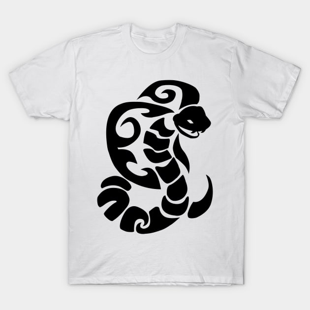 Tribal Cobra Tattoo T-Shirt by BiscuitSnack